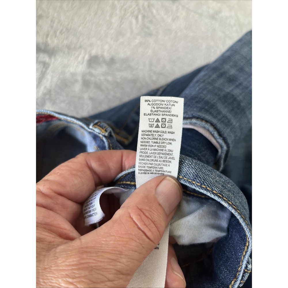 Lucky Brand 429 Classic Straight Jeans Men's 36x31 (Tag: 36x32) Blue Dark Wash - Picture 8 of 13